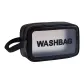 Transparent Cosmetics Makeup Bag--Black, Small