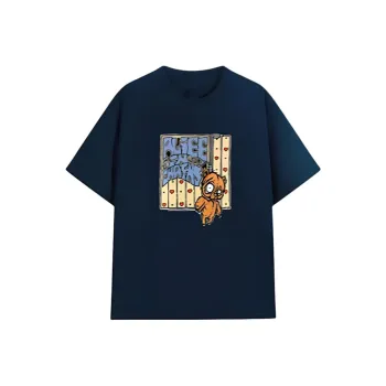 DOKZB T Shirts Women's Navy Blue