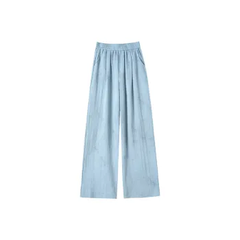 HTHK Casual Pants Women's Light Blue/Apricot/Black Gray/Pink