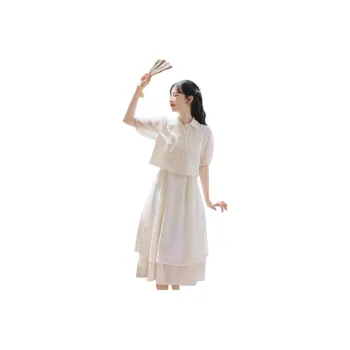 Flowers In Water Skirt Set Women's
