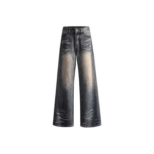 CASAMIA Casual Pants Unisex Vintage Blue