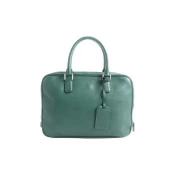 AMANI Leather Handbag Men's Green