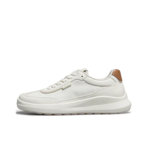 Desai Casual Shoes Men Low Top White, Black, Apricot