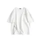 [220G Waffle Knit]White (Curved Bud Chest Logo _Curved Bud Right Lower Label)
