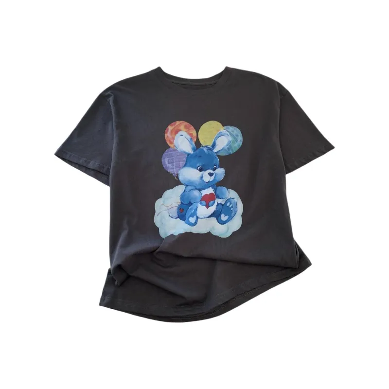 DOKZB Drop Shoulder Sleeve T Shirt Women's-0