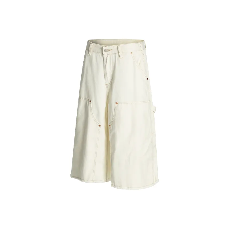 STRUCKCOOL Cargo Shorts Unisex White-1