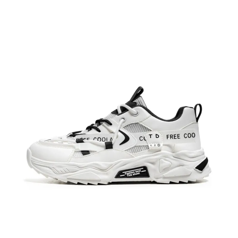 Magelly Shock Absorbers With Slip Resistant And Abrasion Resistant Properties Low Top Chunky Sneakers Men's-5