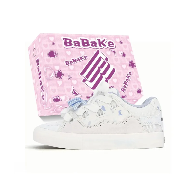 Babak Low Top Skateboard Shoes Women's Blueberry-0