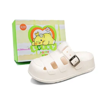 Budding Bear EVA Odor Resistant Abrasion Resistant Slip Resistant Closed Toe Slippers Women's