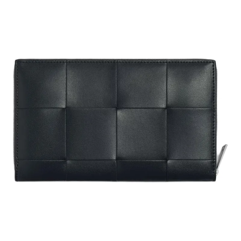 Bottega Veneta Calfskin Wallet Regular Men's Slate Wood Color-2