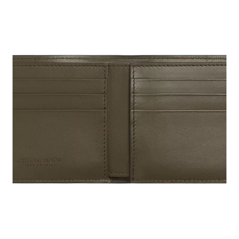 Bottega Veneta Calfskin Wallet Men's Slate & Cypress-3