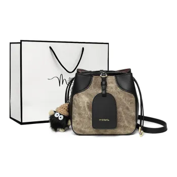 MILLIE'S Cow Leather Crossbody Bag, Shoulder Bag Regular Women's Ink Black