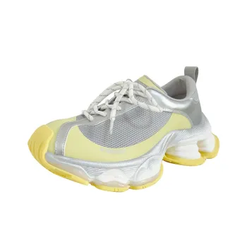 POOQ Chunky Sneakers Women's Low Top Yellow/Purple