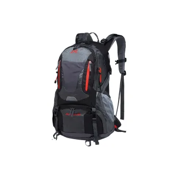 KANTANZHE Cologne Fabric Backpack Regular Unisex Gray