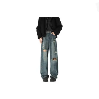 YOFVV Jeans Unisex Blue