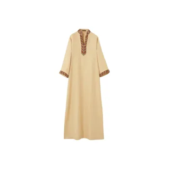 Loro Piana Long Sleeved Dress Women's Gold Beach