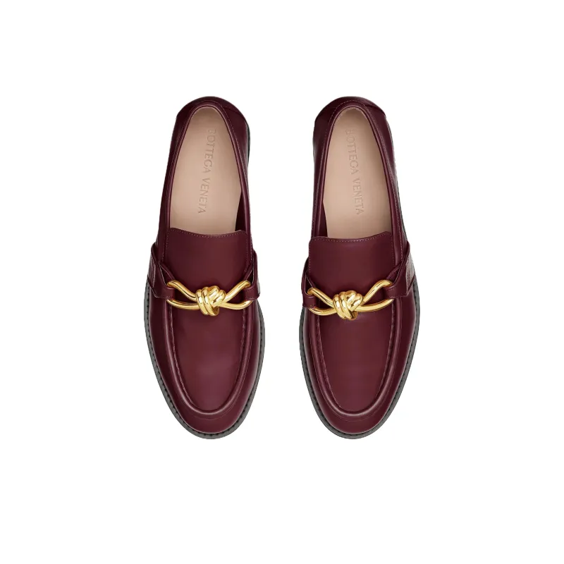 Bottega Veneta Astaire Loafers Women's Burgundy-3