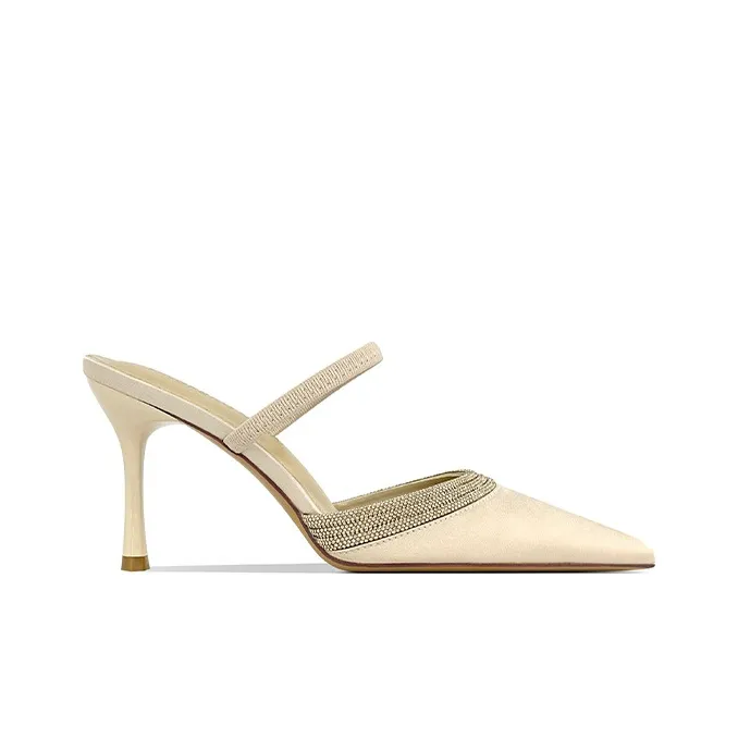 GOSO Closed Toe Slippers Women's Champagne-1