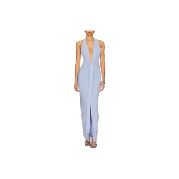 NORMA KAMALI Sleeveless Dress Women's Sky Blue