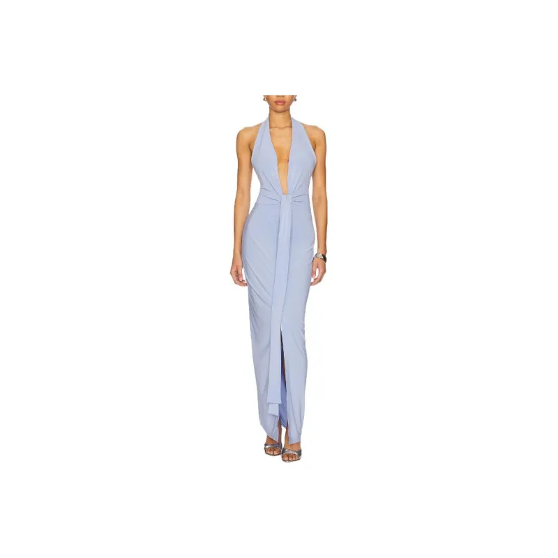 NORMA KAMALI Sleeveless Dress Women's Sky Blue-0