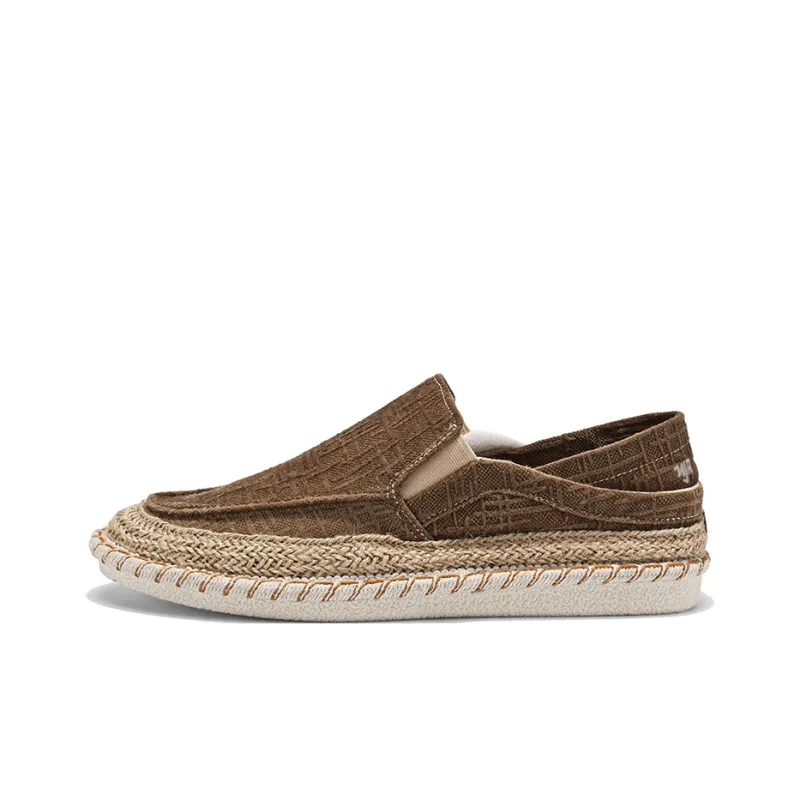 NANJIREN Espadrilles Men Black/White/Brown-10