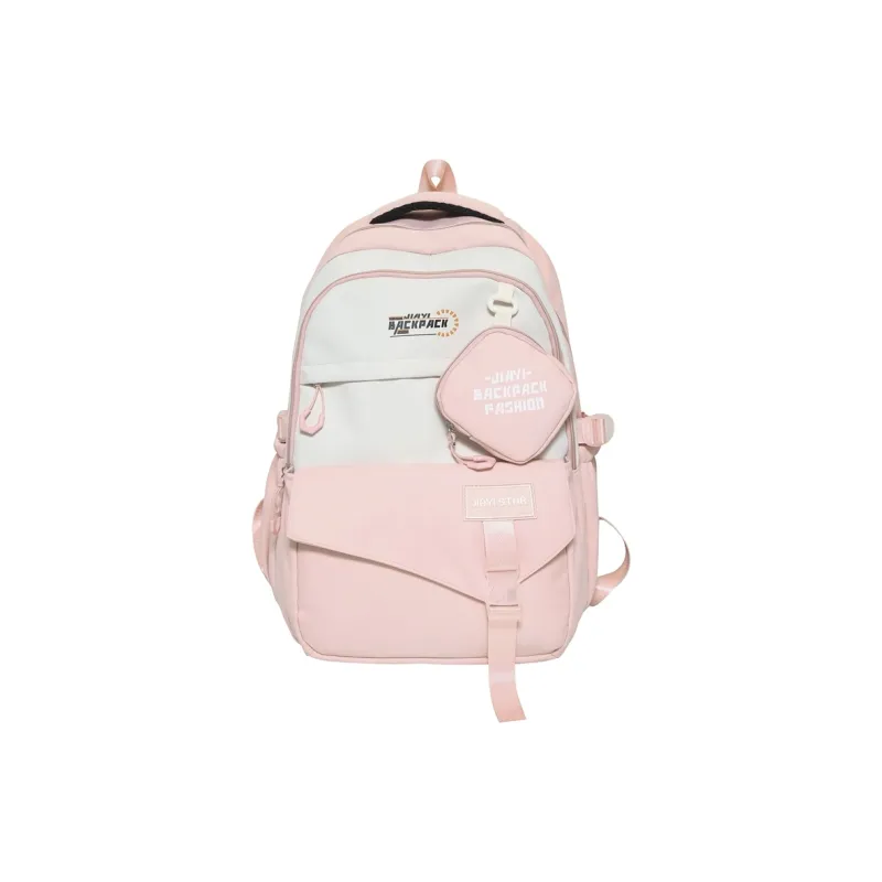 NANXIAOXIANG Nylon Backpack Regular Unisex Bayberry Red/Ecru/Khaki/Black/Green/Pink-23
