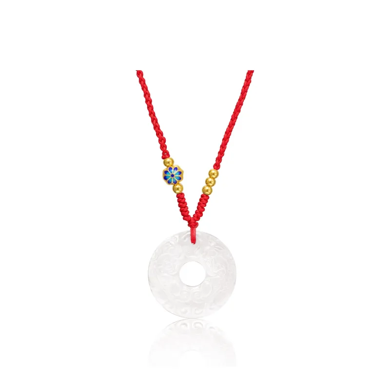 QUIET LOVE Natural Chalcedony Pendants Unisex-3