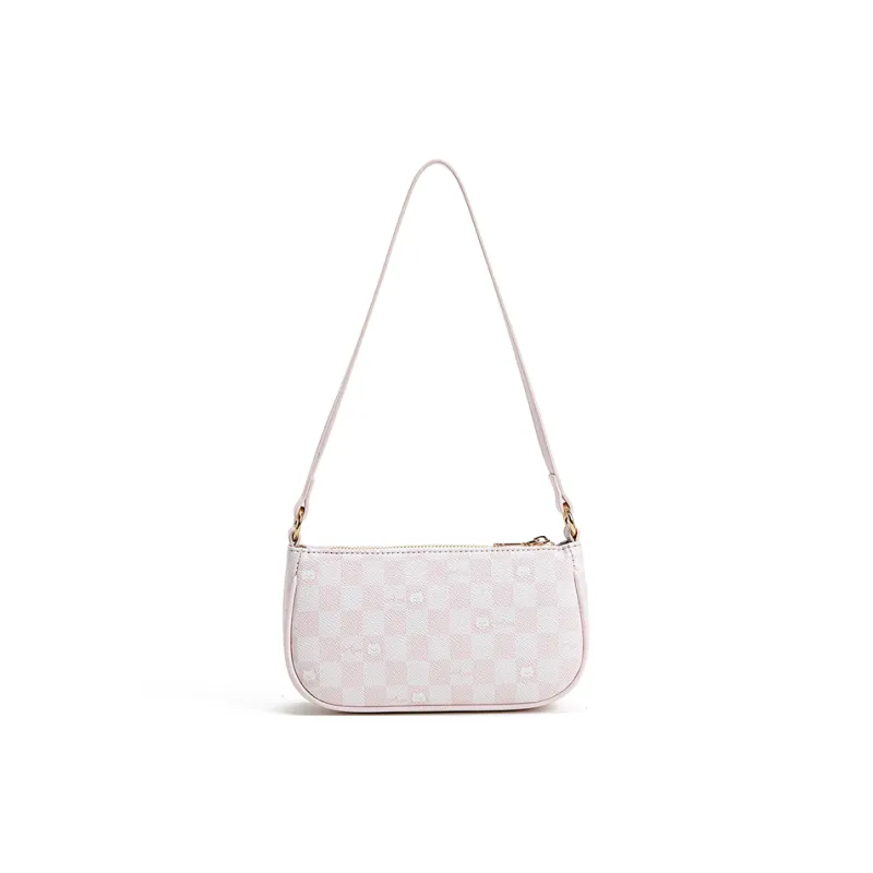 SHORT HAIR GIRL PU Shoulder Bag, Crossbody Bag Women's Pink-1