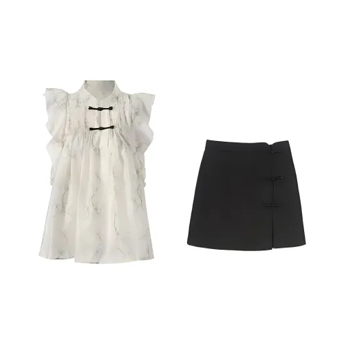 OZVO Two Piece Skirt Sets Women's