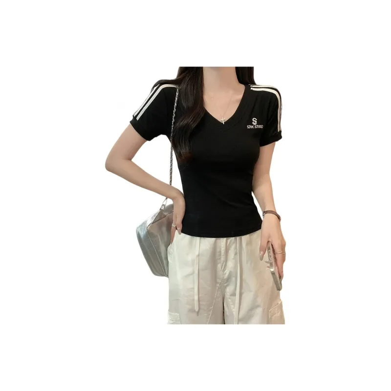 Dear Zhazha Raglan Sleeve T Shirt Women's-0