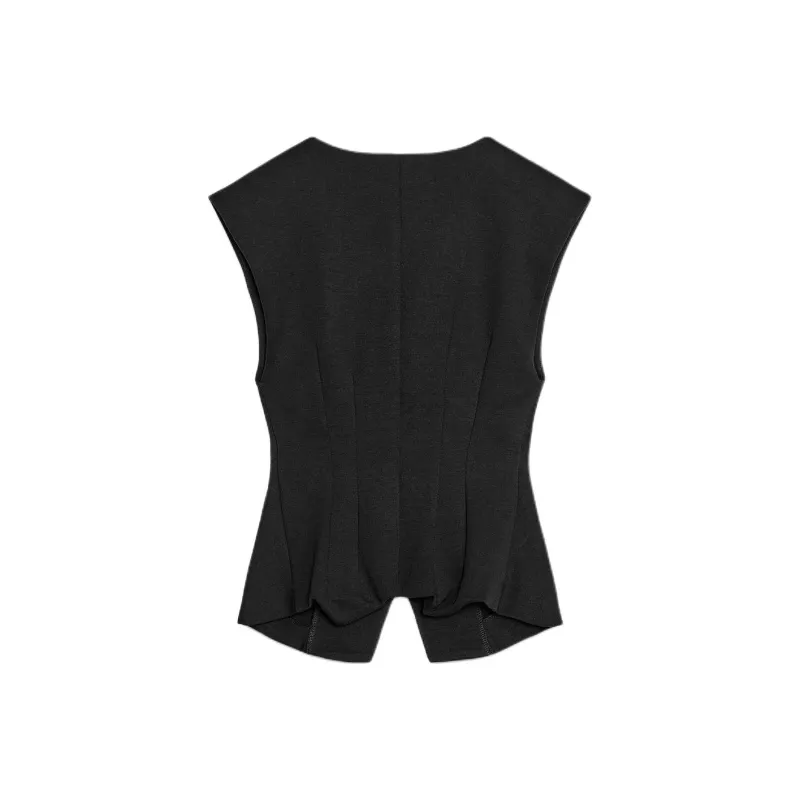 ZARA Tank Tops Women's Black-1