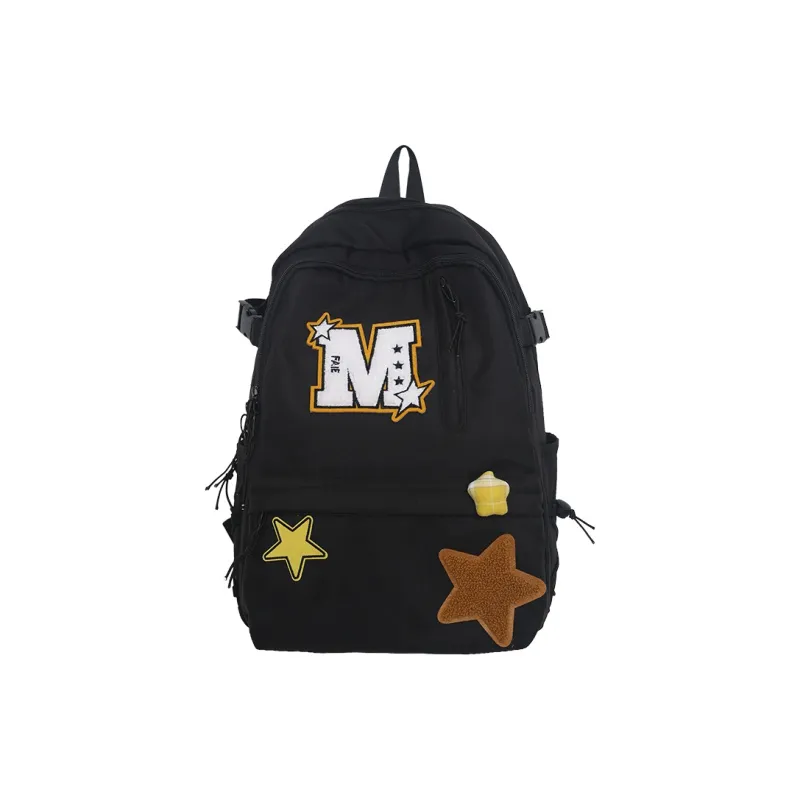 Yalu Nylon Backpack Unisex Multicolor-12