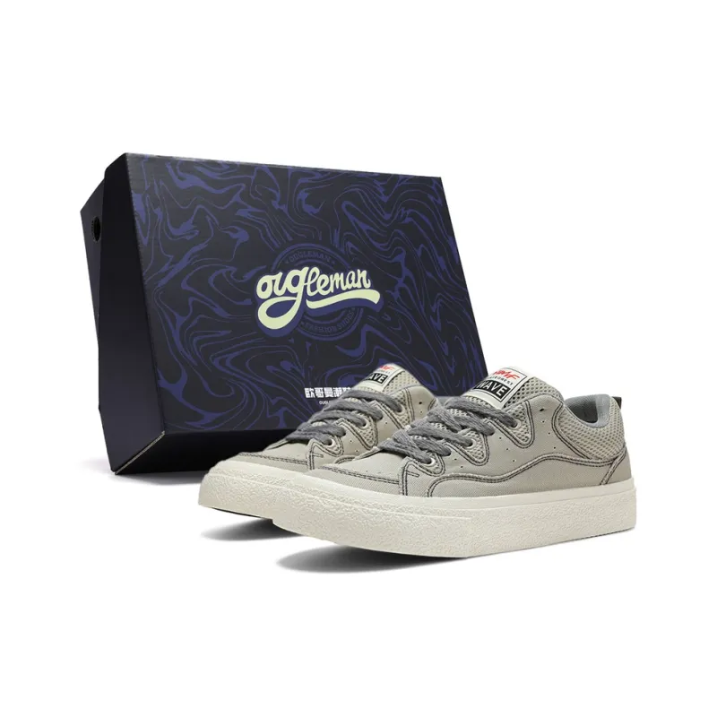 OUGLEMEN Low Top Canvas Shoes Men's Box Included-6