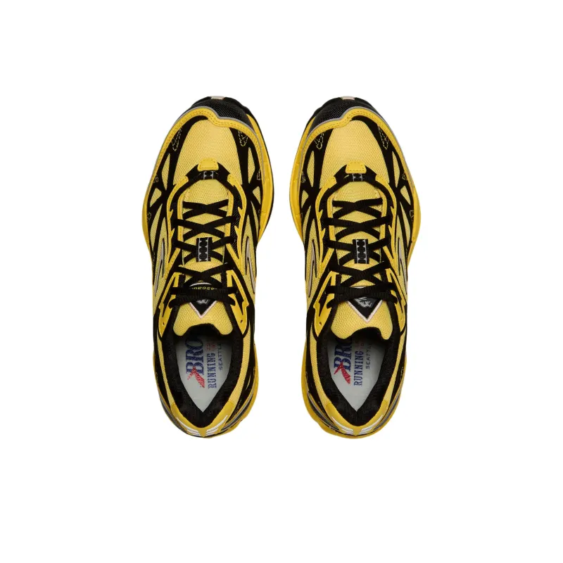 Brooks Cascadia 1 Anti Slip Wear Resistant Low Top Running Shoes Women's Yellow Black-1