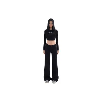 BENGEN Jeans Women's Black Pants