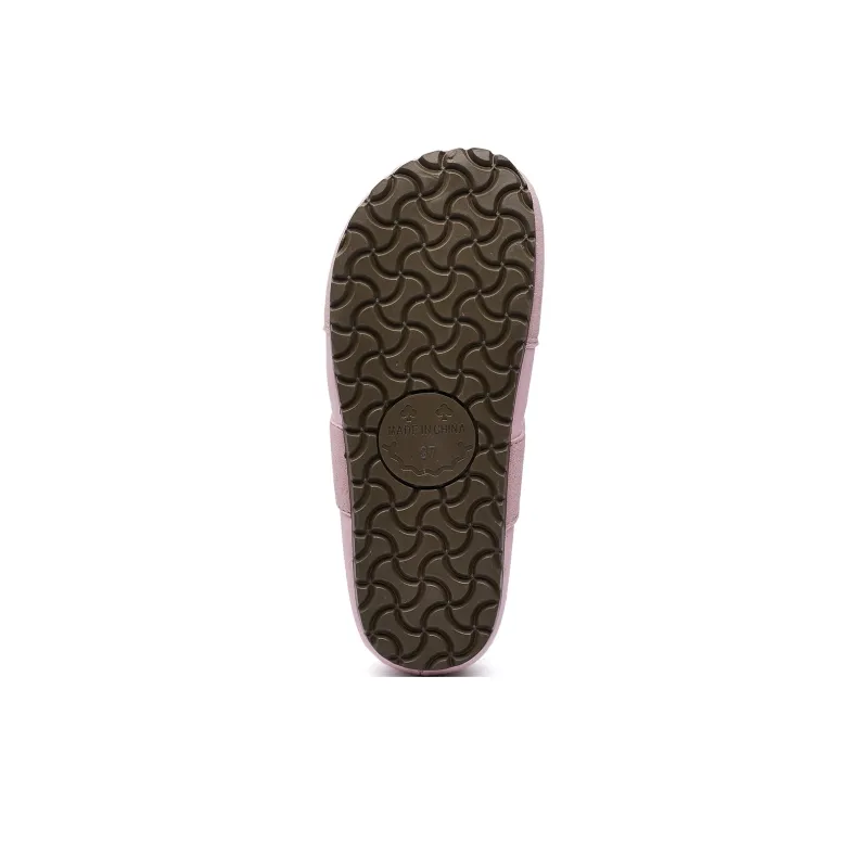 GDXF Rubber Sole Stitching Leather Patchwork Quiet Abrasion Resistant Slip Resistant Closed Toe Slippers Women's-5