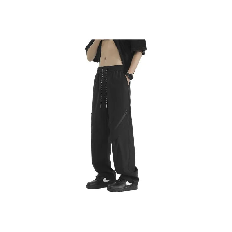 FAIRWHALE Casual Pants Unisex Black-1