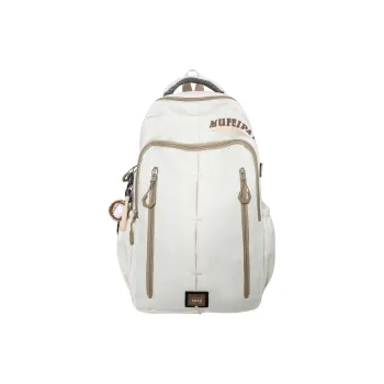WICKBUEN Nylon Backpack Unisex White/Black/Red