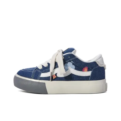 The New Age Family Low Top Canvas Shoes Women's Denim Blue