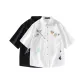 2 Pack (White+Black) Embroidered