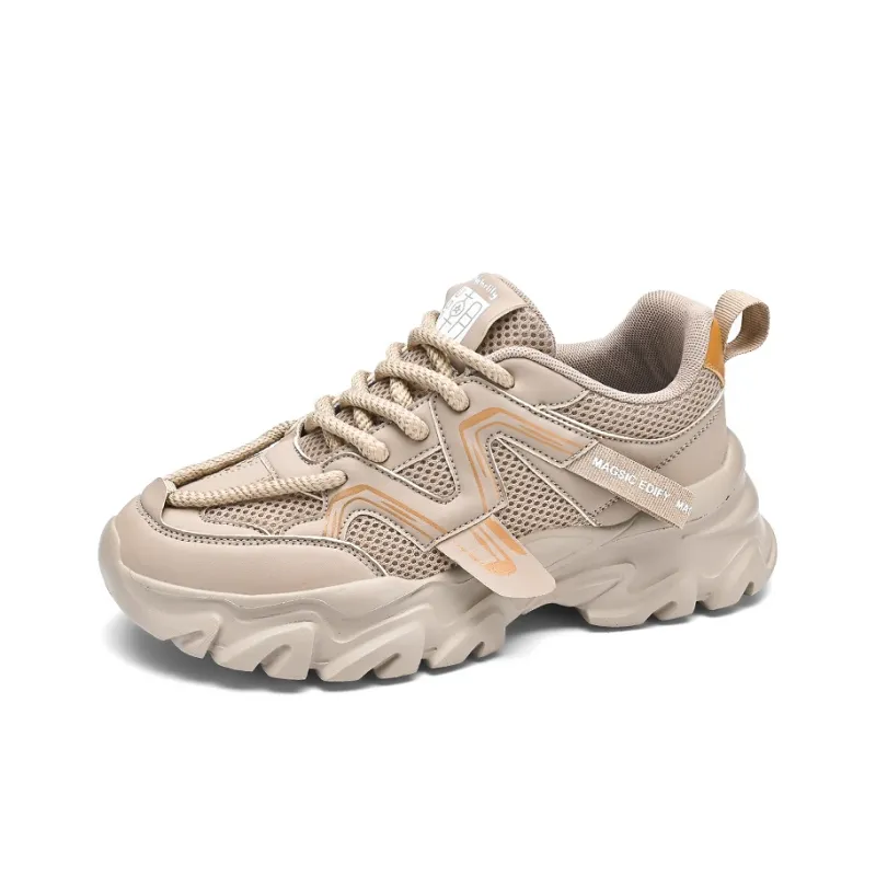 Magelly Shock Absorbers With Slip Resistant And Abrasion Resistant Properties Low Top Chunky Sneakers Men's-1