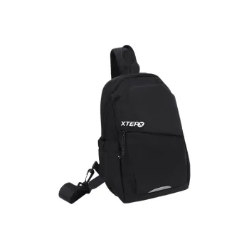 XTEP Polyester Sling Bag Regular Unisex Black