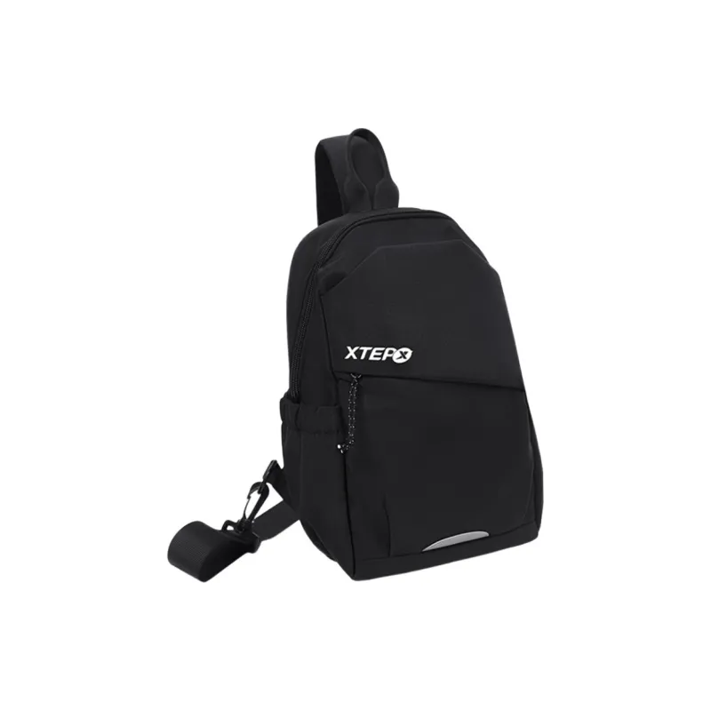 XTEP Polyester Sling Bag Regular Unisex Black-0
