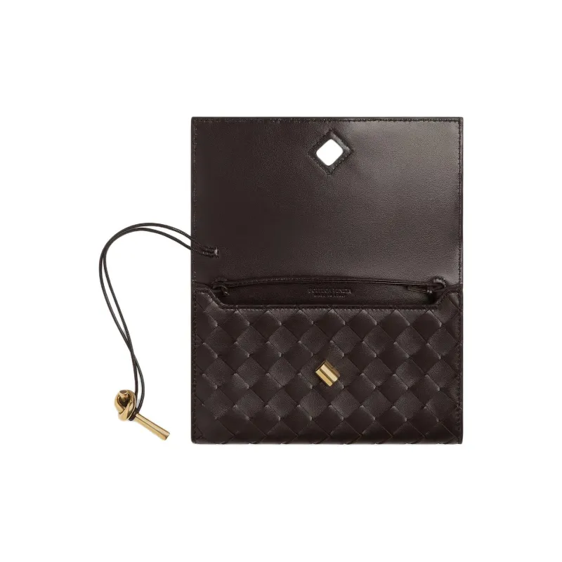 Bottega Veneta Andiamo Series Lambskin Shoulder Bag Regular Women's Candy Color-1