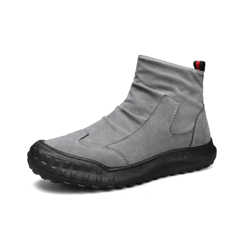 HUANAI Ankle Boots Men Black/Brown/Gray-30