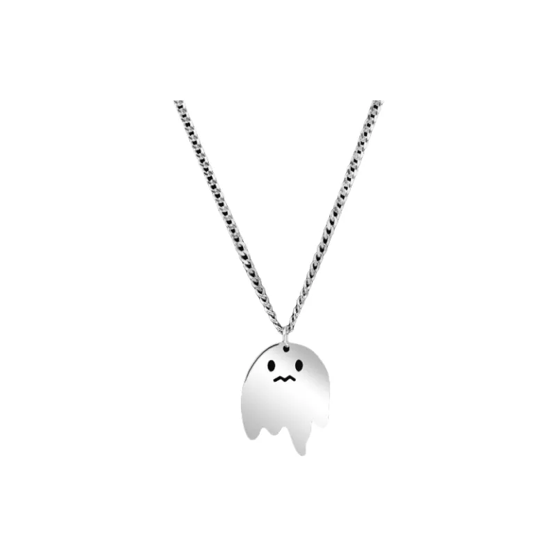 PINK U 925 Sterling Silver Necklaces Men's-0