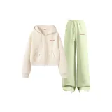 Milk White (Today's Happy Chest Logo)+Fresh Bean Green (Today's Happy Pants Logo)