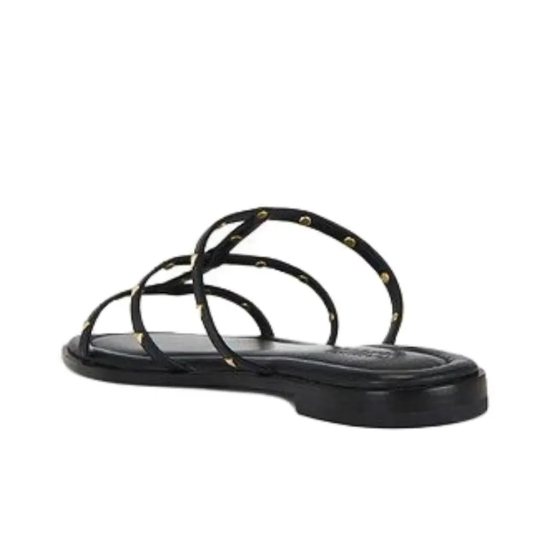 Schutz Quiet Slide Slippers Women's Black-3