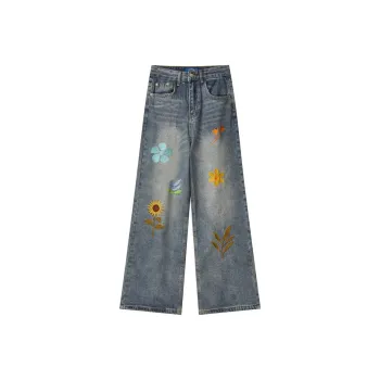 Emoji Jeans Unisex Blue