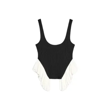 ZARA Tank Tops Women's Black/White